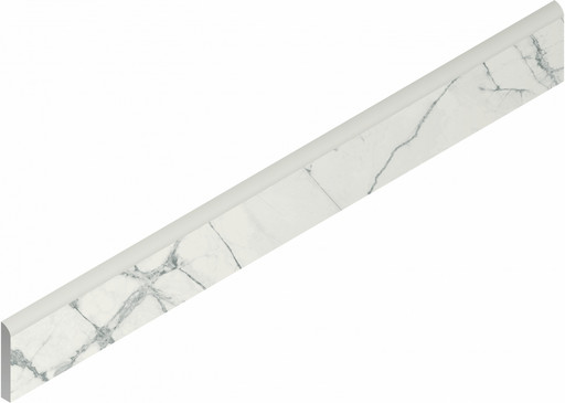 Charme Deluxe Invisible White Battiscopa Cer 7.2x60