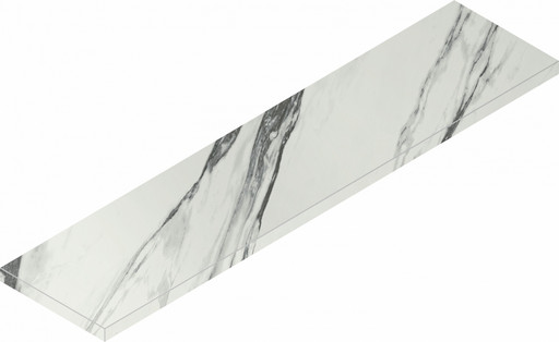 Charme Deluxe Statuario Fantastico Scalino Ang Sx (Угл Лев) Cer 33x120