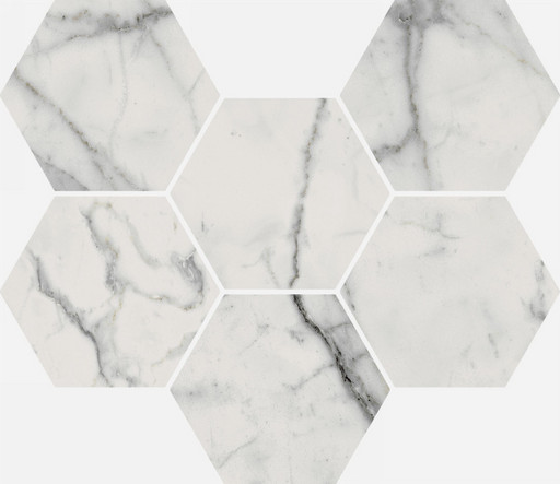 Charme Evo Statuario Mosaico Hexagon Cer 25x29