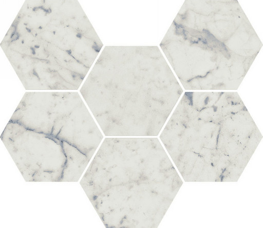 Charme Extra Carara Mosaico Hexagon Cer 25x29