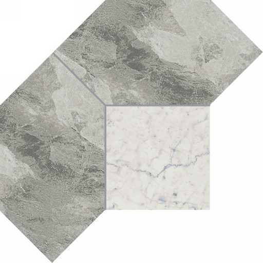Charme Extra Silver Mosaico Polygon Cer 28.5x21