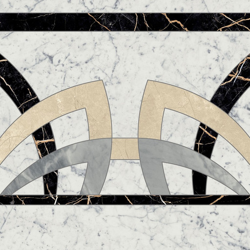 Charme Extra Carrara Rosone 60х60 Fascia
