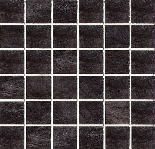 Mosaico Ardoise Noir Grip 30x30