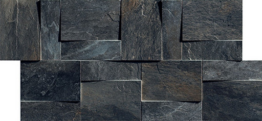 Ardoise Modulo Muretto 3d Noir 30x30