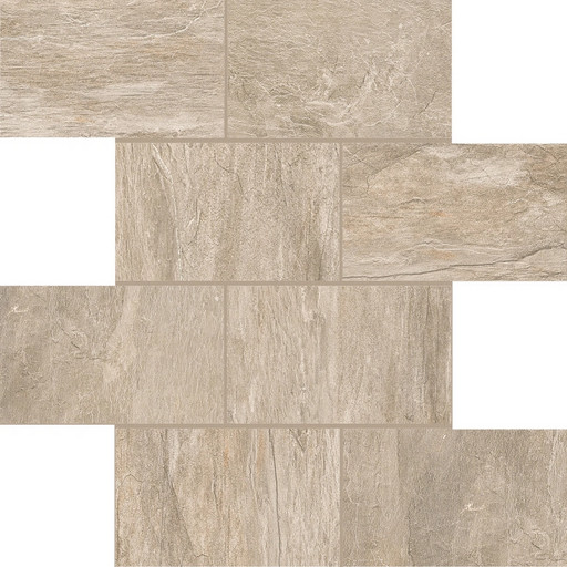 Ardoise Ecru 7.5x15 6mm 30x30 Muretto