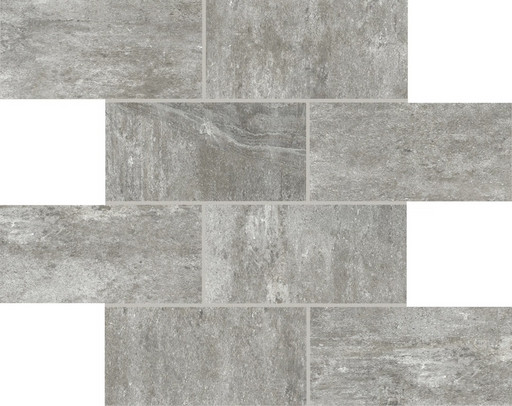 La Roche Grey 7.5x15 6mm 30x30 Muretto