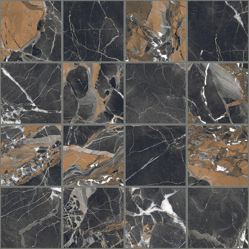 Bijoux Ombre Caravage Glossy 6mm Mosaico 7.5x7.5 30x30