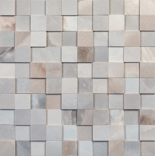 Reves De Rex Blue Mosaico 3d Mix 3x3 30x30