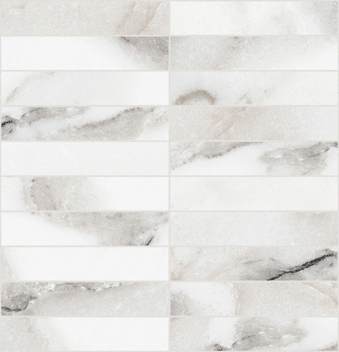 Origines De Rex Argent Glossy Mosaico 3x15 30x30