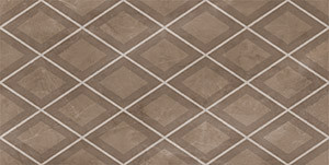 Керамическая плитка Декор 31.5*63 CLASSICO AMANI ROMBI MARRON 1c