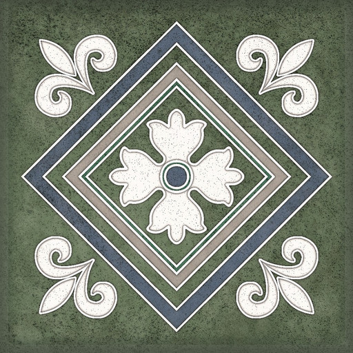 Керамическая плитка Плитка SMALTO DECOR 2 VERDE 15*15
