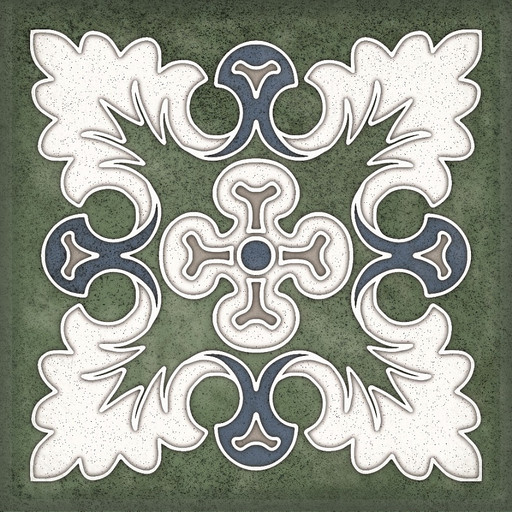 Керамическая плитка Плитка SMALTO DECOR 1 VERDE 15*15