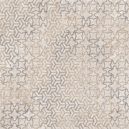 Quarstone Декор "Пэчворк" R10b 7рек 60x60