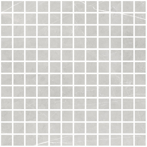 Allure Mosaic 25 Light Grey Soft 30x30