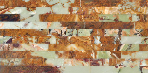 01 Matrix Tile Green Puzzel Onyx 30x60