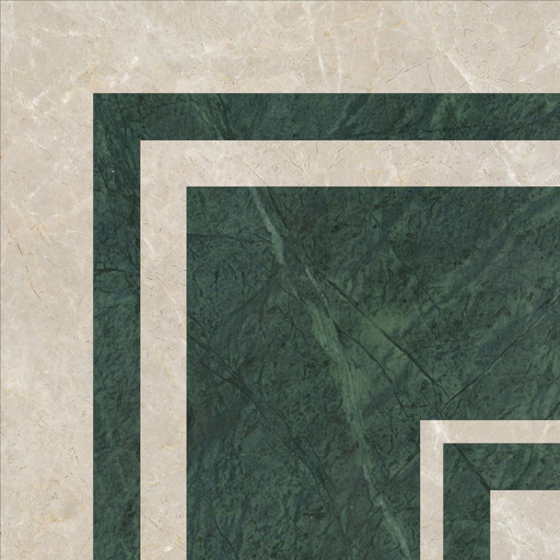 82 Waterjet Border 12x12 (Brandenburg Green)