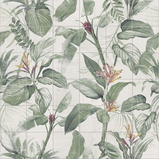 Mural Spring Leaves 120x120 (Комплект Из 36шт 20x20)