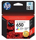 HP CZ102AE №650 картридж для DJ 1015 1515 2515 2516 2545 2645 3515 3516 3545 4515 color(3 цвета)оригинал ресурс 200 страниц