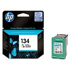 HP C9363HE №134 картридж для DJ 5743 6543 6843 OJ6213 7313 7413 PS2613 2713 8153 8453 color оригинал ресурс 14ml 450 страниц