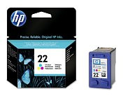 HP C9352AE №22 картридж для OJ J3680 4355 5610 DJ 3940 D1530 D2360 D2460 F2180 F380 F4180 PSC 1410 color оригинал ресурс 5ml 165 страниц