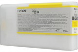 Epson C13T653400 T6534 картридж для Stylus PRO 4900 200ml yellow оригинал