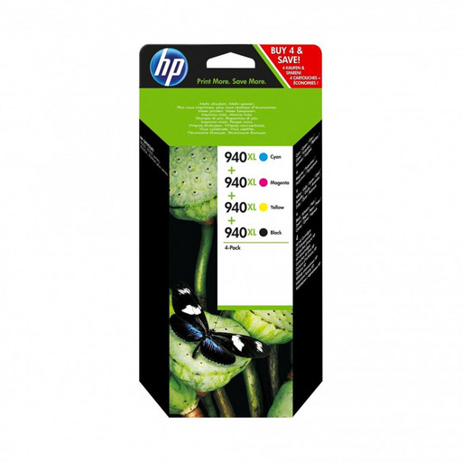 HP C2N93AE №940XL набор картриджей(4шт)Multipack OJ Pro 8000 8500 CMYK оригинал ресурс black2200+3x1400color страниц