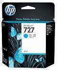 HP B3P13A №727 картридж для DJ T920 930 1500 1530 2500 2530 40ml cyan оригинал