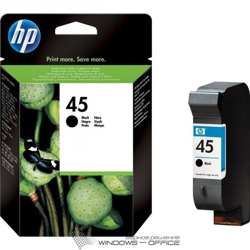 HP 51645AE №45 картридж для DJ 815 890 930 970 1125 1220c 1600 black оригинал ресурс 42ml 830 страниц