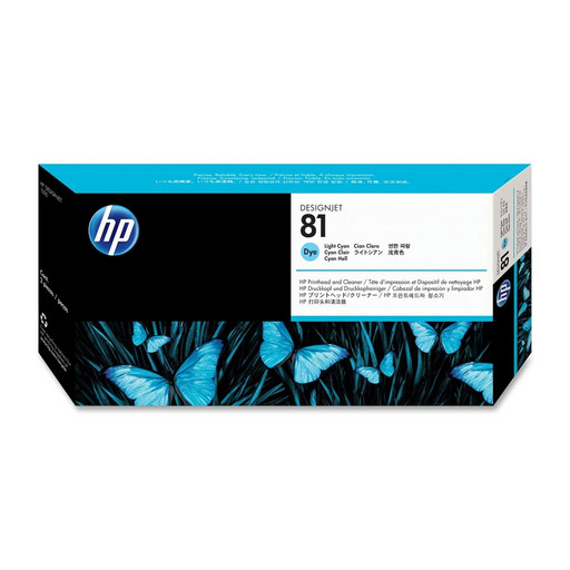 HP C4951A №81 печатающая головка с системой очистки Printhead and Cleaner для плоттеров DJ 5000 5500 cyan оригинал ресурс 1000 страниц