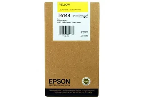 Epson C13T614400 T6144 картридж для Stylus Pro 4400 4450 220ml yellow оригинал