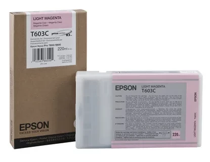 Epson C13T603C00 T603C картридж для Stylus Pro 7800 9800 7880 9880 220ml light magenta оригинал