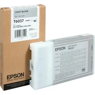 Epson C13T603700 T6037 картридж для Stylus Pro 7800 9800 7880 9880 220ml light black оригинал