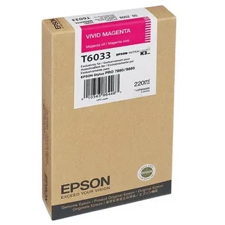 Epson C13T603300 T6033 картридж для Stylus Pro 7800 9800 7880 9880 220ml vivid magenta оригинал