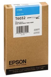 Epson C13T603200 T6032 картридж для Stylus Pro 7800 9800 7880 9880 220ml cyan оригинал