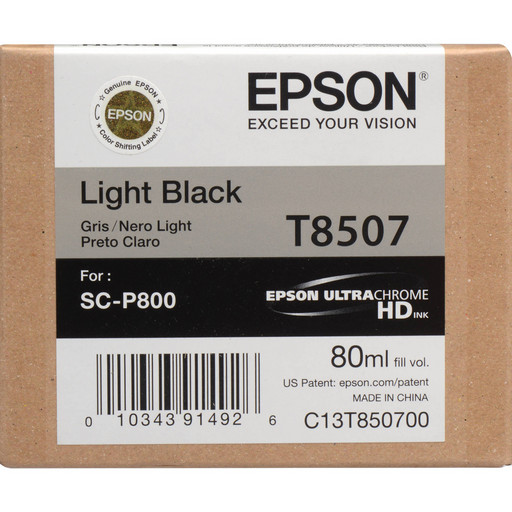 Epson C13T850700 T8507 картридж для SureColor SC-P800 80ml grey оригинал