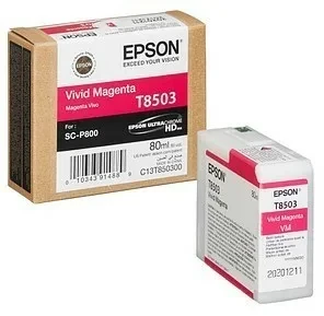 Epson C13T850300 T8503 картридж для SureColor SC-P800 80ml magenta оригинал