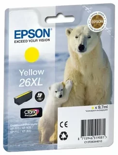 Epson C13T26344010 №26XL картридж для XP-600 605 700 800 yellow оригинал ресурс 700 страниц