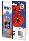 Epson C13T17024A10 №17 картридж для Expression Home XP-33 103 203 303 323 406 cyan оригинал ресурс 3,2ml 150 страниц