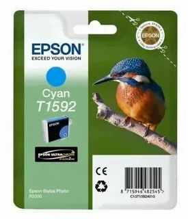 Epson C13T15924010 T1592 картридж для Stylus Photo R2000 cyan оригинал ресурс 17ml 850 страниц