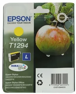 Epson C13T12944011 T1294 C13T12944010 картридж для Stylus SX420 425 525WD B42WD BX320FW BX625WFD BX305F yellow оригинал ресурс 600 страниц