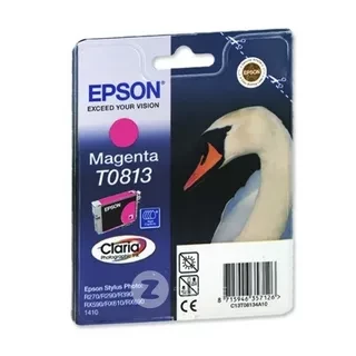 Epson C13T11134A10 C13T08134A10 T0813 картридж для R270 290 295 390 T50 59,RX590 610 615 690 TX650 659 700 710 800 1410 magenta оригинал ресурс 11,1ml 720 страниц