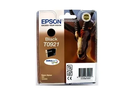 Epson C13T10814A10 C13T09214A10 T1081 T0921 картридж для Stylus C91 C240 CX4300 T26 T27 TX106 109 117 119 black оригинал ресурс 7,4ml 250 страниц