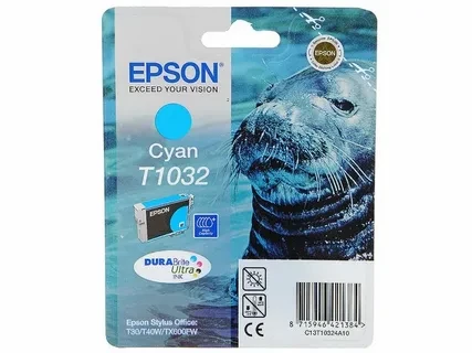 Epson C13T10324A10 T1032 картридж для T30 T40W TX550W TX600FW cyan оригинал ресурс 750 страниц