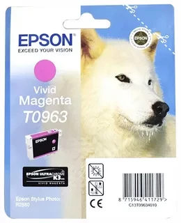 Epson C13T09634010 T0963 картридж для Stylus Photo R2880 magenta оригинал ресурс 11,1ml 855 страниц