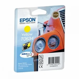 Epson C13T06344A10 T0634 картридж для Stylus C67 C87 CX3700 4100 4700 yellow оригинал ресурс 420 страниц