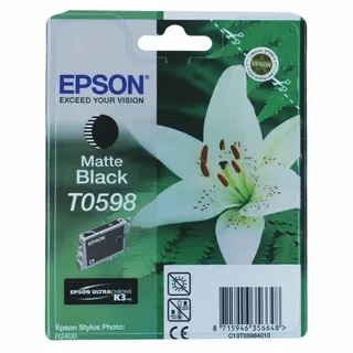 Epson C13T05984010 T0598 картридж для Stylus Photo R2400 оригинал ресурс 440 страниц matte black