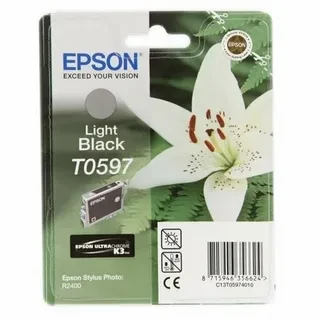 Epson C13T05974010 T0597 картридж для Stylus Photo R2400 оригинал ресурс 440 страниц Light Black