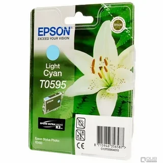 Epson C13T05954010 T0595 картридж для Stylus Photo R2400 оригинал ресурс 440 страниц Light Cyan