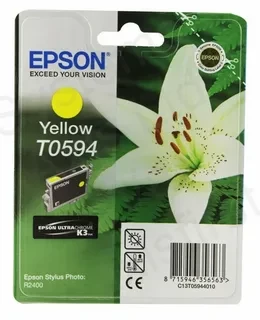 Epson C13T05944010 T0594 картридж для Stylus Photo R2400 оригинал ресурс 440 страниц yellow