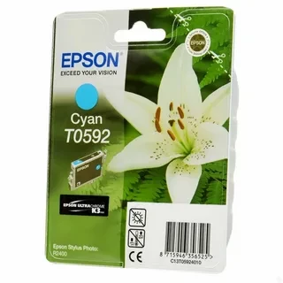 Epson C13T05924010 T0592 картридж для Stylus Photo R2400 оригинал ресурс 440 страниц Cyan